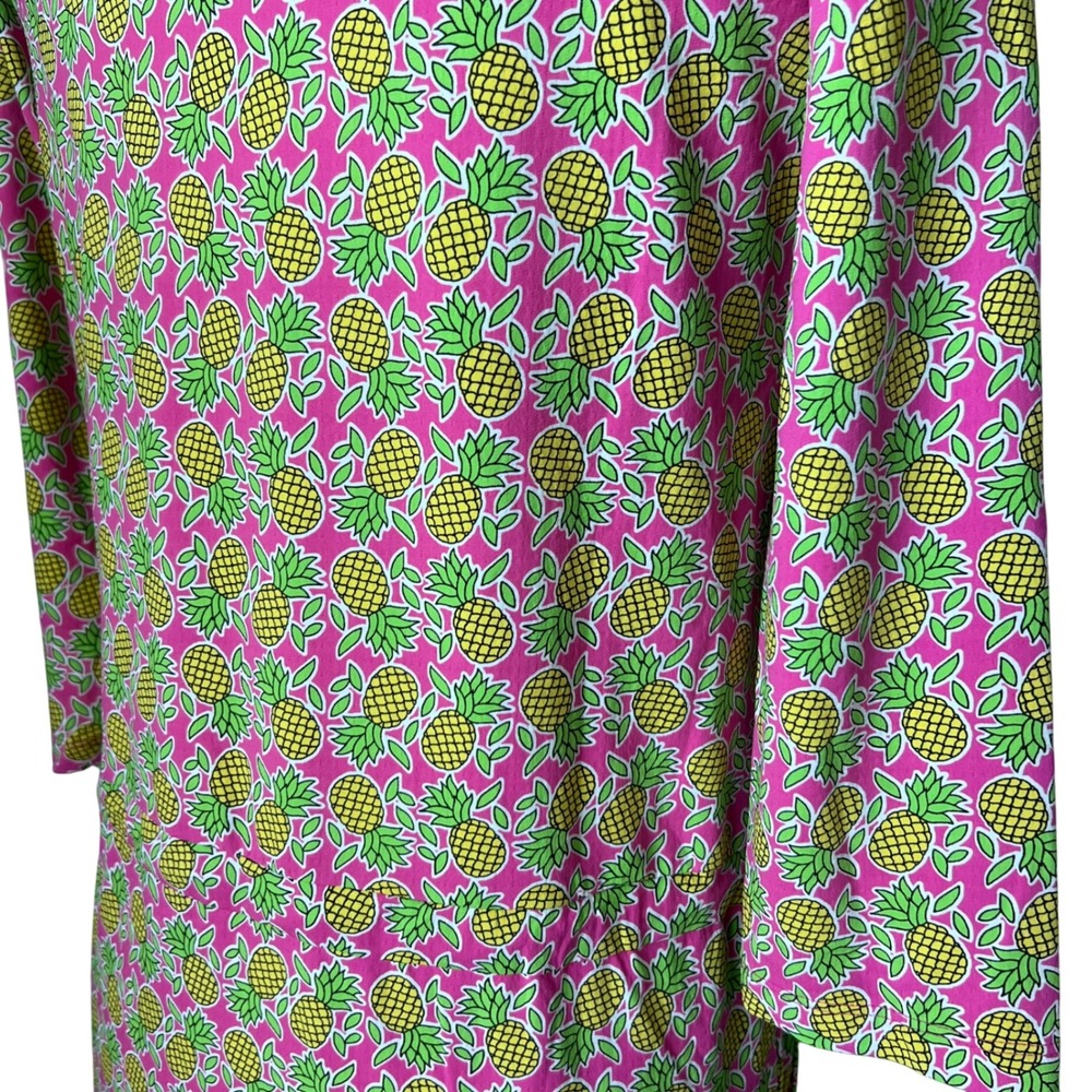 IBKUL Womens Pink Pineapple Print UPF 50+‎ Quarter Zip Golf Sporty Dress Small - Picture 9 of 15